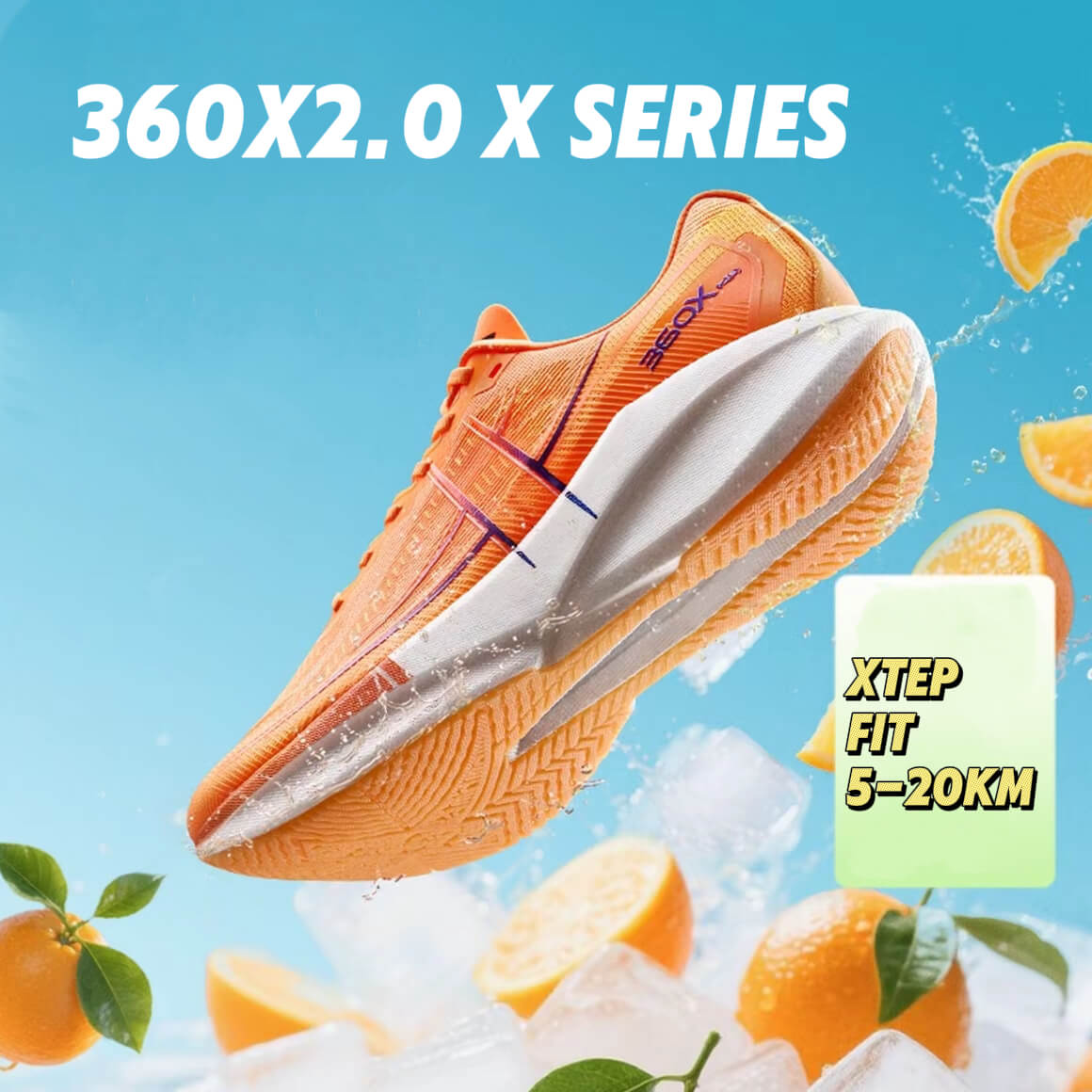 360x2.0 X Series Running Shoes for Women (Orange)