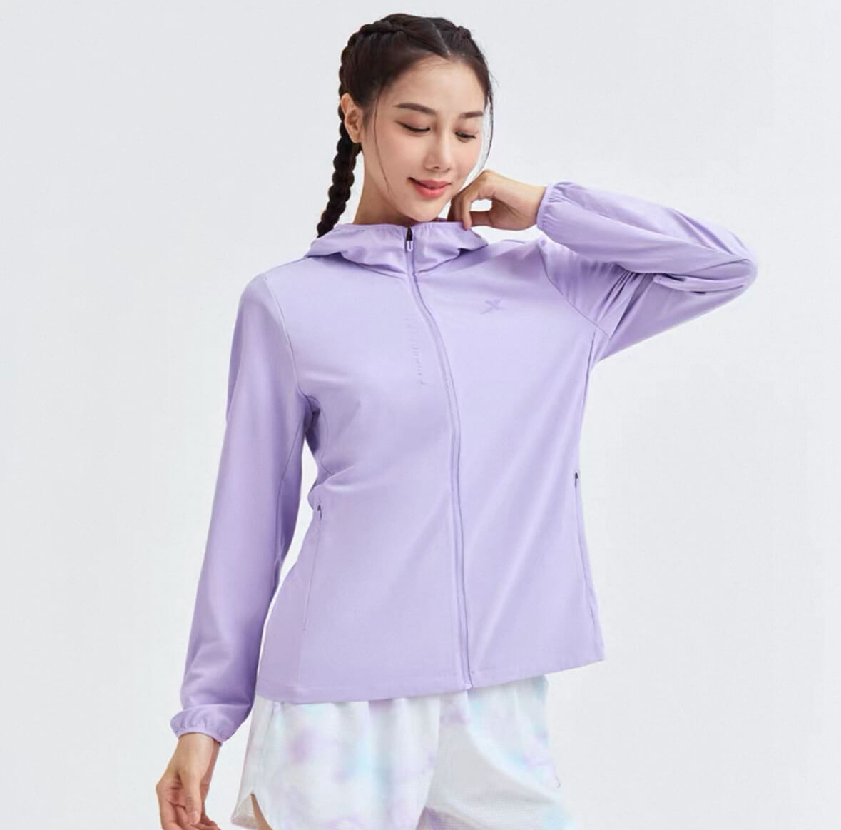 Xtep Running Jacket for Women (Purple)