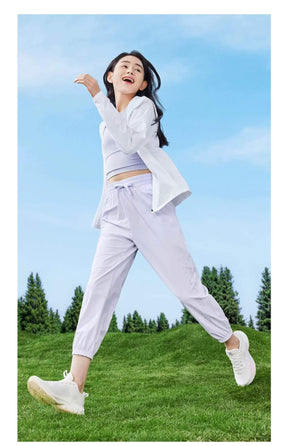 Xtep Sun Protection Running Pants for Women (Blue)